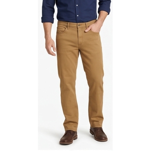 Jeans de Mezclilla de Algodón para Hombre, Corte Slim Fit, Pierna Recta, Cintura Media, Color Sólido, Estilo Casual para Otoño, Marrón - Product Image 6