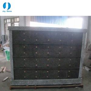 Columbario de Diseño de 8 Nichos, Estilo Americano, Granito Gris Chino, Negro Absoluto, para Cementerio - Product Image 2