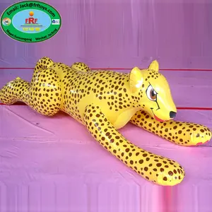 Ghepardo gonfiabile del PVC dell'esposizione dei regali del leopardo di promozione