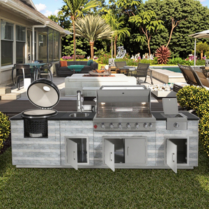 Youya New Design Custom Patio/backyard Outdoor Kitchen Design Ss304 Outdoor Kitchen Bbq With & Kamado Kitchen Outdoo - Product Image 4