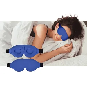 조절 가능한 스트랩이 있는 컬러 아이 마스크, 여행 낮잠 휴식을 위한 제로 압력의 부드러운 통기성 블록 아웃 아이 커버