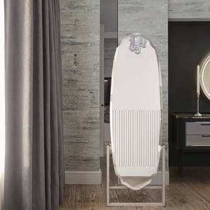 Miroir sur pied en bois de style moderne et luxueux tendance 2025 pour salon, design personnalisé, pleine longueur, avec éclairage LED mural - Product Image 2