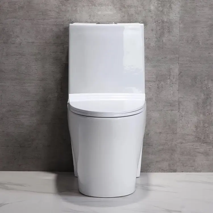 ORTONBATH New Design Bathroom Floor Mounted Commode White Colored One Piece Toilet Ceramic For Sale