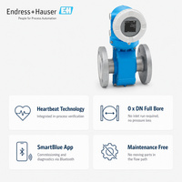 Proline Promag P 10 5PBB Electromagnetic Flowmeter PFA PTFE Lined Chemical Process Liquid Mag Flow Meter