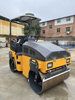 Petites machines de Double-acier-roue avec 3 tonnes d'auto-poids et double compactage de vibration