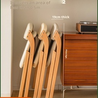 Chaise de salle à manger pliante en bois massif, légère et imperméable, de style scandinave, design personnalisé pour appartement et restaurant, vente en gros
