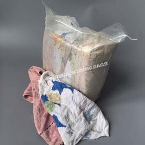 Trapos de Algodón Industriales de 25 kg, 100% Algodón, Ligeros, Sin Color, en Bolsas para Limpieza - Product Image 1