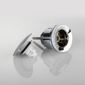 Günstige Kunststoff Click Clack Becken Abfall ablauf stopfen Chrom Pop Up Becken Waschbecken Abfluss Abfall Stopper in Abflüssen - Product Image 4