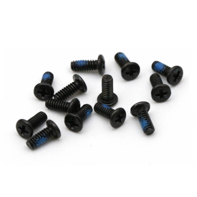 OEM Flat Thin Head Metal Steel Black Thread Locking Patch M1 M1.2 M1.4 Small Screw for Mobile Phone case