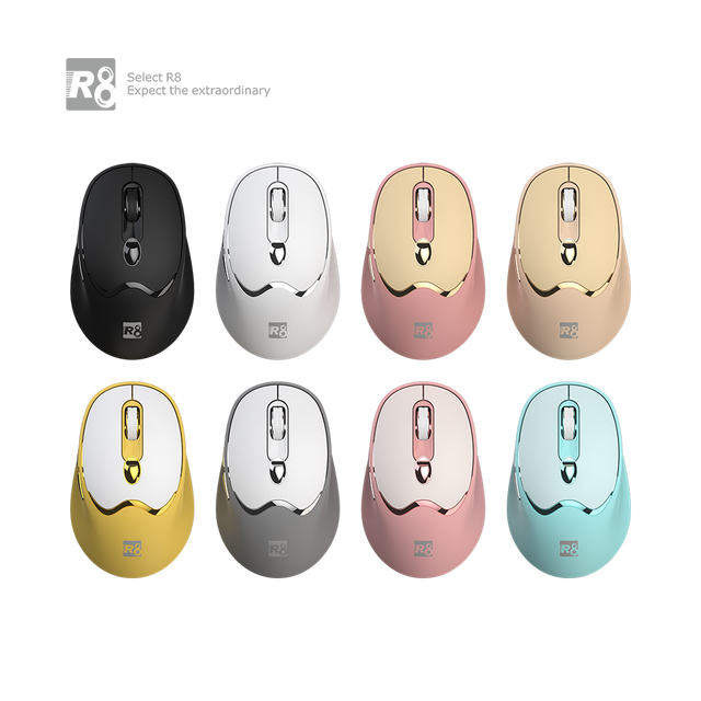 Light Wireless Mouse Ergonomic Rechargeable Computer Mouse Computer Accessories Wireless Office Mouse