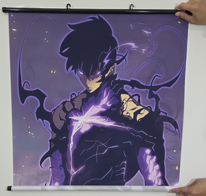 <strong>Custom</strong> Sublimation Print <strong>Wall</strong> <strong>Scroll</strong> Metal Anime 3d Poster With Frame Fabric Anime Hanging Posters - Product Image 3