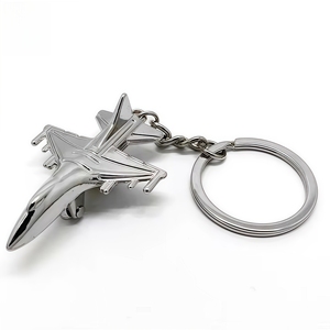 Các Nhà Sản Xuất Bán Buôn Kim Loại Lưu Niệm Tùy Chỉnh Máy Bay Móc Chìa Khóa Xoay Keychain Làm Của Riêng Bạn Logo Kim Loại Keychain - Product Image 4