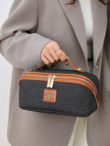Custom Ladies Portable Travel Makeup Case Fashionable Cosmetic <b>Storage</b> Bag Custom Zipper <b>Toiletries</b> Case - Product Image 2