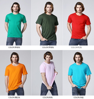 200g Herren Baumwoll-T-Shirt Kurzarm Großhandel Individuell Bedruckte Grafik-Shirts Blanko für DTF-Bildtransferfolien