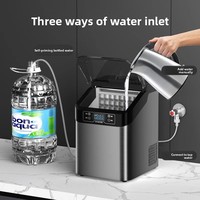 XUANLE Máquina de Hielo en Cubitos de 30 kg, 150 W, para Uso Doméstico y Comercial, Tienda de Té Helado, 1 Año de Garantía