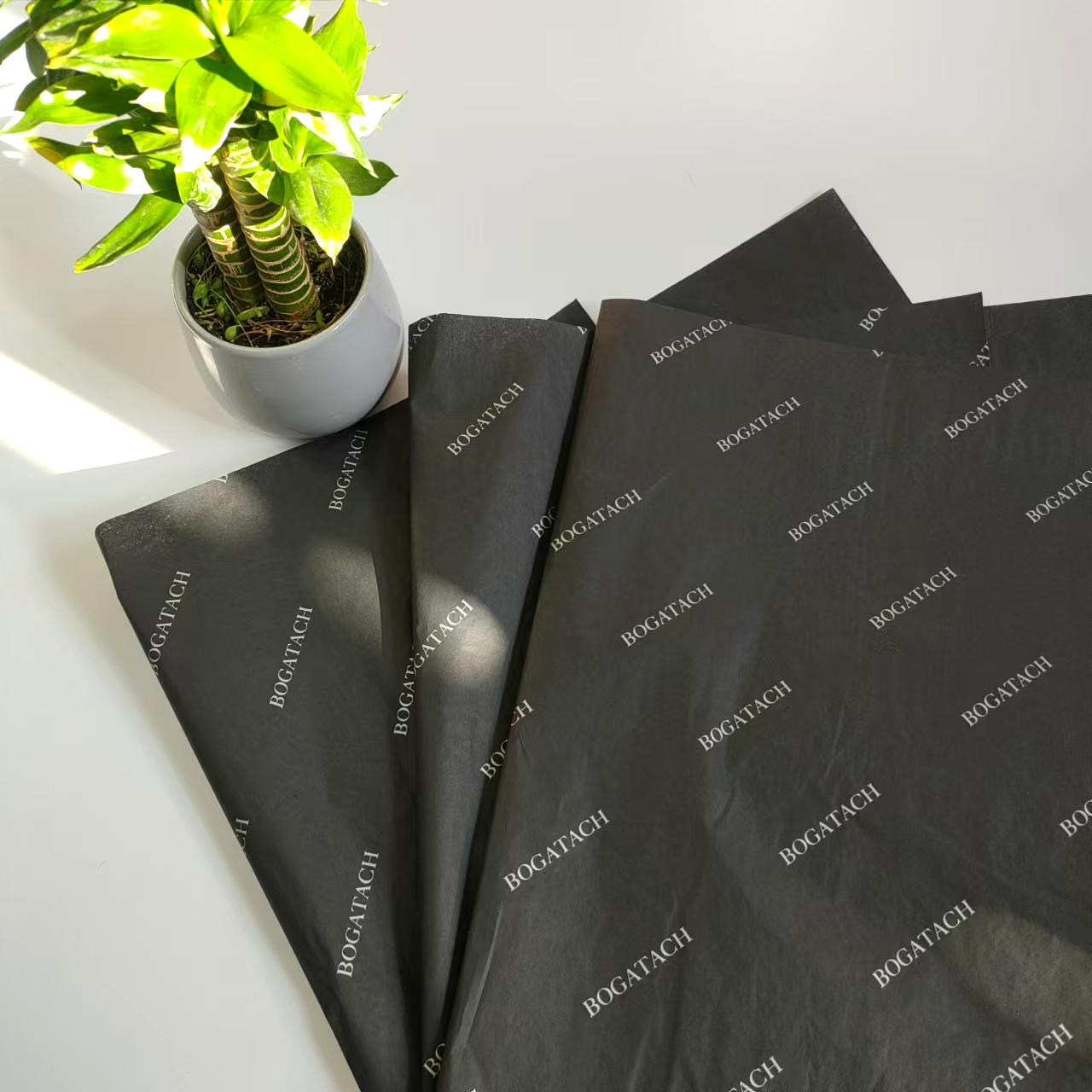 Specialty Paper Roll for Packaging Coated Wrapping Tissue Paper for Flowers and Gift Custom Logo Options