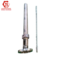 Tornillo y barril bimetálico nitrurado Zhoushan 45/25 para máquina extrusora de plástico