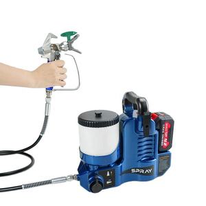 Pulvérisateur sans air à batterie avec <span class=keywords><strong>pistolet</strong></span> à tir rapide Pulvérisateur de <span class=keywords><strong>peinture</strong></span> sans fil pour murs plafonds meubles Plus - Product Image 1