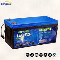 Batterie de chariot élévateur au phosphate de fer et de lithium 24V 120AH, cellule de batterie LiFePO4, protection contre les surcharges pour chariot élévateur électrique, IP67 CE RoHS