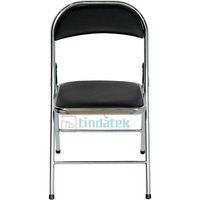 Nouvelles chaises pliantes Foshan en similicuir chromé pour événements, camping, extérieur, école, hôtel, fête, repas