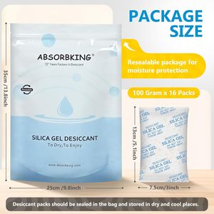 Absorb King Can Gel de sílice Material compuesto del fabricante Adsorbente de sílice MF CaCl2 para propietarios de mascotas Agente auxiliar químico - Product Image 5