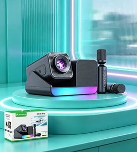 Projecteur Karaoké 3-en-1 HT36 PRO HD avec Double Microphone Portable pour Cinéma Maison et Fêtes – Machine Karaoké Double Micro pour Fêtes à Domicile - Product Image 1