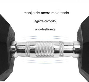 Haltères hexagonaux en <span class=keywords><strong>caoutchouc</strong></span> pour le sport et la remise en forme, fabriqués en Chine, de 1 à 30 kg. - Product Image 4