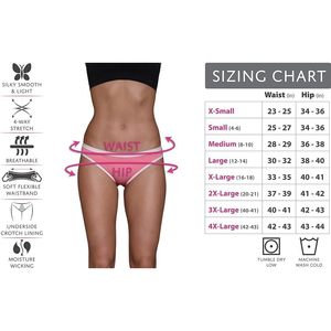 FOXA Lot de 12 culottes bikini taille moyenne pour femme en nylon et élasthanne extensible et respirant - Product Image 6