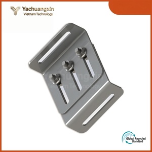 ตะขอเกี่ยวอะลูมิเนียมแบบเรียบ รูปตัว T พร้อมช่องปรับได้สามช่องและปุ่มกลม - Product Image 3