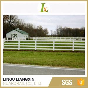 Venta al por mayor de carril de PVC para valla de caballos, modelo 3D de 3 y 2 rieles de vinilo blanco, cercado de arena de granja, recinto de arena de caballos de gran venta - Product Image 4