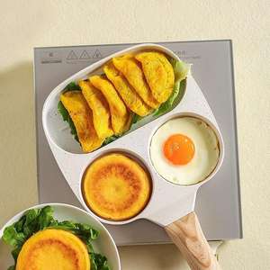 Poêle à frire antiadhésive personnalisée à fond plat pour œufs frits et hamburgers, ustensile de petit-déjeuner, poêle à crêpes - Product Image 5