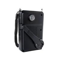 Radio de poche AM/FM Bringtop BR2728 750mAh avec lampe torche d'urgence, alarme SOS et chargeur de téléphone