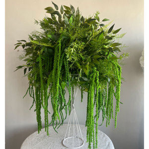 Decorazioni Floreali Realistiche per Corridoio Nuziale, <span class=keywords><strong>Fiori</strong></span> Verdi Artificiali per Corridoio Matrimoniale, Runner Floreale per Cerimonie - Product Image 6