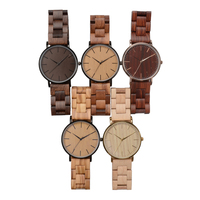 Relojes de madera hechos a mano para hombre, pulsera con logotipo personalizado, de marca