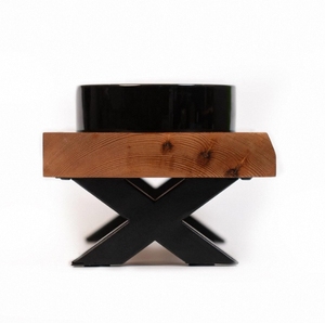 Sang trọng lớn lên đôi vật nuôi bát cao gỗ chó và mèo trung chuyển thực phẩm với bát nước - Product Image 3