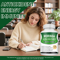 Kapsul Ekstrak Daun Moringa Private Label 1200mg Suplemen Diet untuk Kesehatan Dewasa