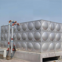 Réservoir de stockage d'eau en acier inoxydable de 1000 L résistant à la corrosion avec dispositif de décharge de pression