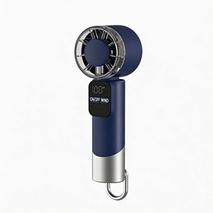 WUYANG Ice Compress Cooling <b>Handheld</b> Turbo <b>Fan</b>, 5-Speed Rechargeable Mini USB Personal <b>Fan</b> with Digital Display for Outdoor - Product Image 1