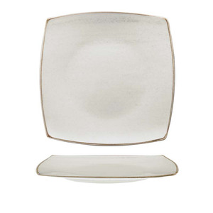 Assiette carrée beige artisanale 31 × 31 cm Corona Pa1605912912 - Product Image 1