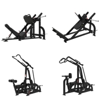 Machine à ramer commerciale à charge libre pour salle de sport, équipement de musculation assis avec bras et dispositifs de sécurité pour l'entraînement du dos