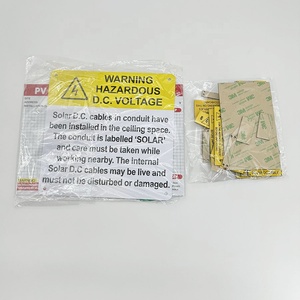 Custom Solar Label Laser Engraving ABS Label Photovoltaic Warning Label - Product Image 2