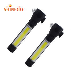 COB được xây dựng trong pin mạnh mẽ Đèn pin dẫn ánh sáng đèn flash chiến thuật Ngọn Đuốc Đèn + Cáp USB + Hộp - Product Image 1