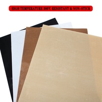 Tissu en fibre de verre enduit de PTFE antiadhésif résistant aux hautes températures pour presse à chaud, transfert par sublimation, couverture de four et feuille alimentaire