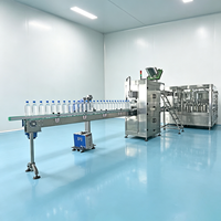 Ligne de remplissage automatique de bouteilles d'eau minérale pure PET de 500 ml, machine d'emballage complète, usine de production