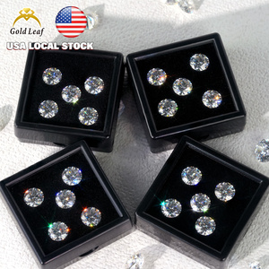 Goldleaf الولايات المتحدة الأمريكية المحلية الأسهم GRA <span class=keywords><strong>Moissanite</strong></span> الأحجار الكريمة الفضفاضة في الجولة قطع رائعة 5 <span class=keywords><strong>Moissanite</strong></span> لصنع المجوهرات - Product Image 2
