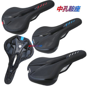 Sillín de bicicleta Savadia con perforaciones, diseño hueco suave y transpirable para bicicleta de montaña, unisex, para adultos - Product Image 5