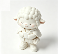 Figurine d'art de collection personnalisée en forme de mouton, statue de dessin animé en PVC et ABS, fabrication OEM en Chine, figurine personnalisée pour la vente en gros de produits de marque