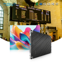 Layar LED Komersial Indoor P1.86 P2 P2.5 4K Full Color Pasokan Langsung Pabrik Layar Tetap untuk Stasiun Kereta Api