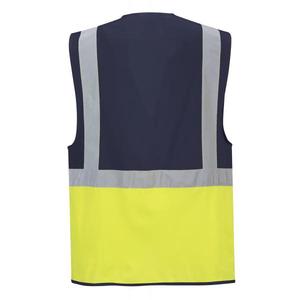 PORTWEST - C276YNRM Paris Executive chaleco amarillo/Azul Marino-EAN 5036108214822 ROPA DE TRABAJO DE LA HI-VIS - Product Image 2