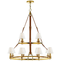 Großer einstufiger Ring leuchter Modernes Luxushotel Villa Bankett Wohnzimmer Stahl Gold Messing Gürtel High End Kronleuchter